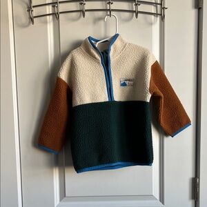 H&M Kids Fleece Sweater - Cream, Green, Tan